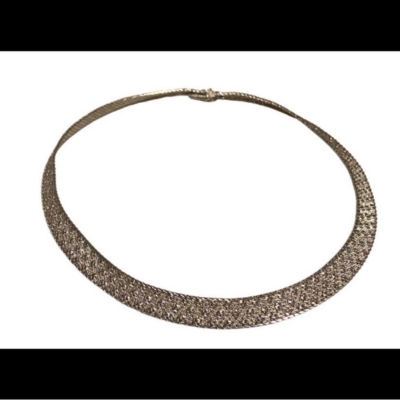 Monet Jewelry - SALE 💘 Vintage Monet Mesh Choker Necklace #3596